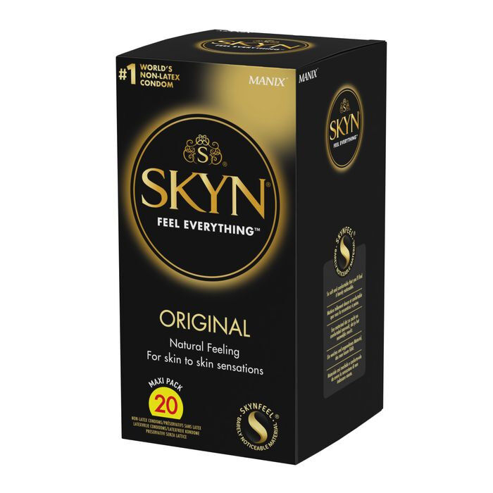 SKYN Original – набір безлатексних гіпоалергенних презервативів з поліізопрену (20 шт)