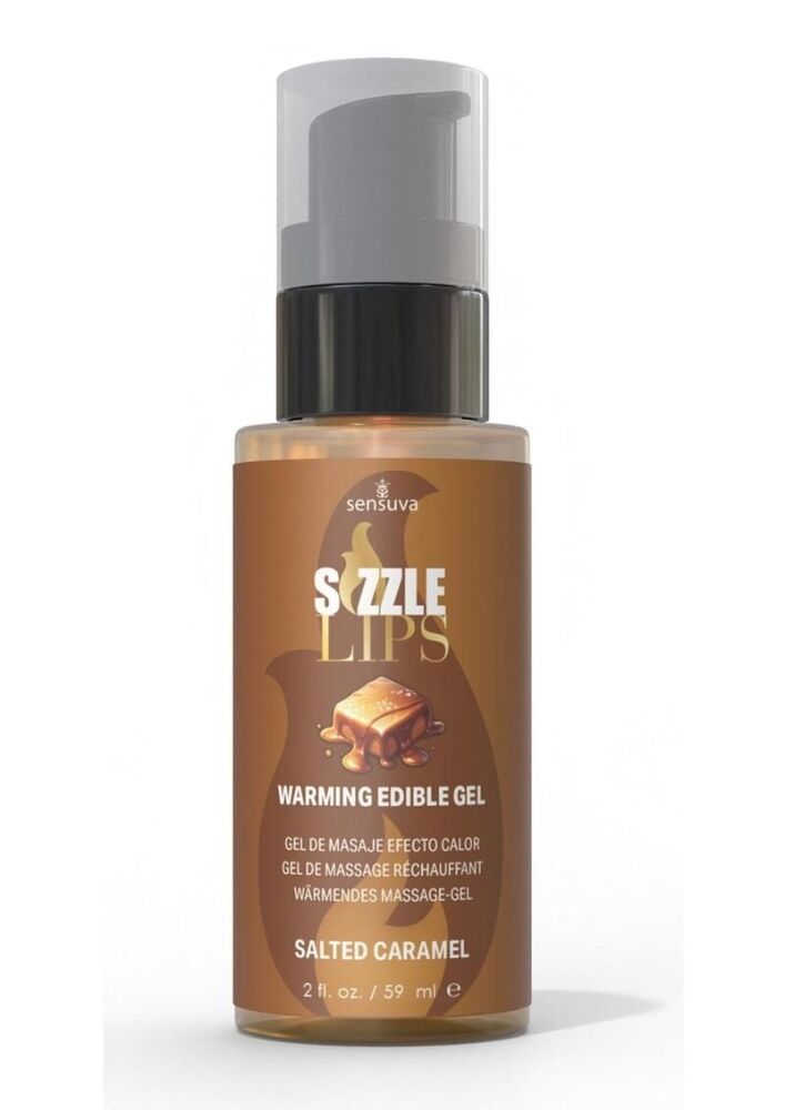 Зігрівальний масажний гель Sensuva Sizzle Lips: Солодкий Кармельний Дотик для Ваших Бажань