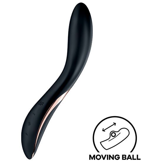 Вібромасажер із перлинною стимуляцією точки G Satisfyer Rrrolling Explosion Black