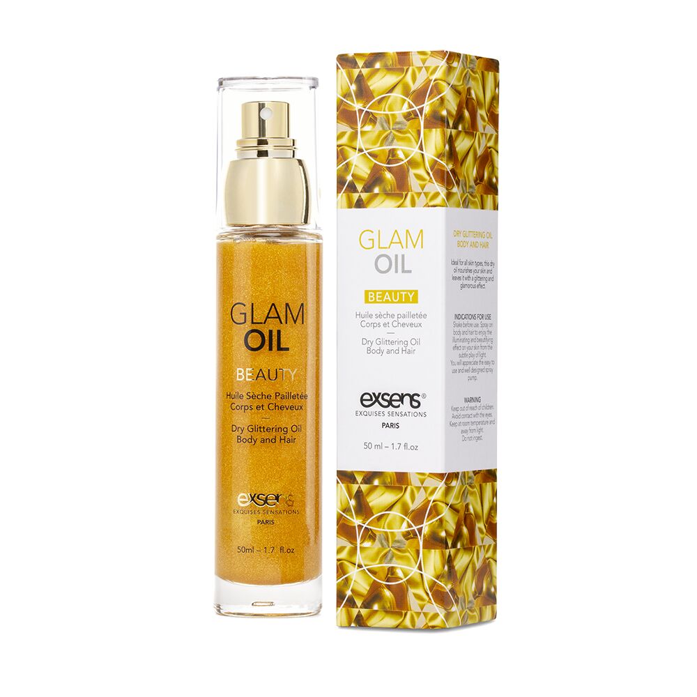 Сяюча олія для тіла EXSENS Glam Oil: Мигдальне задоволення без компромісів