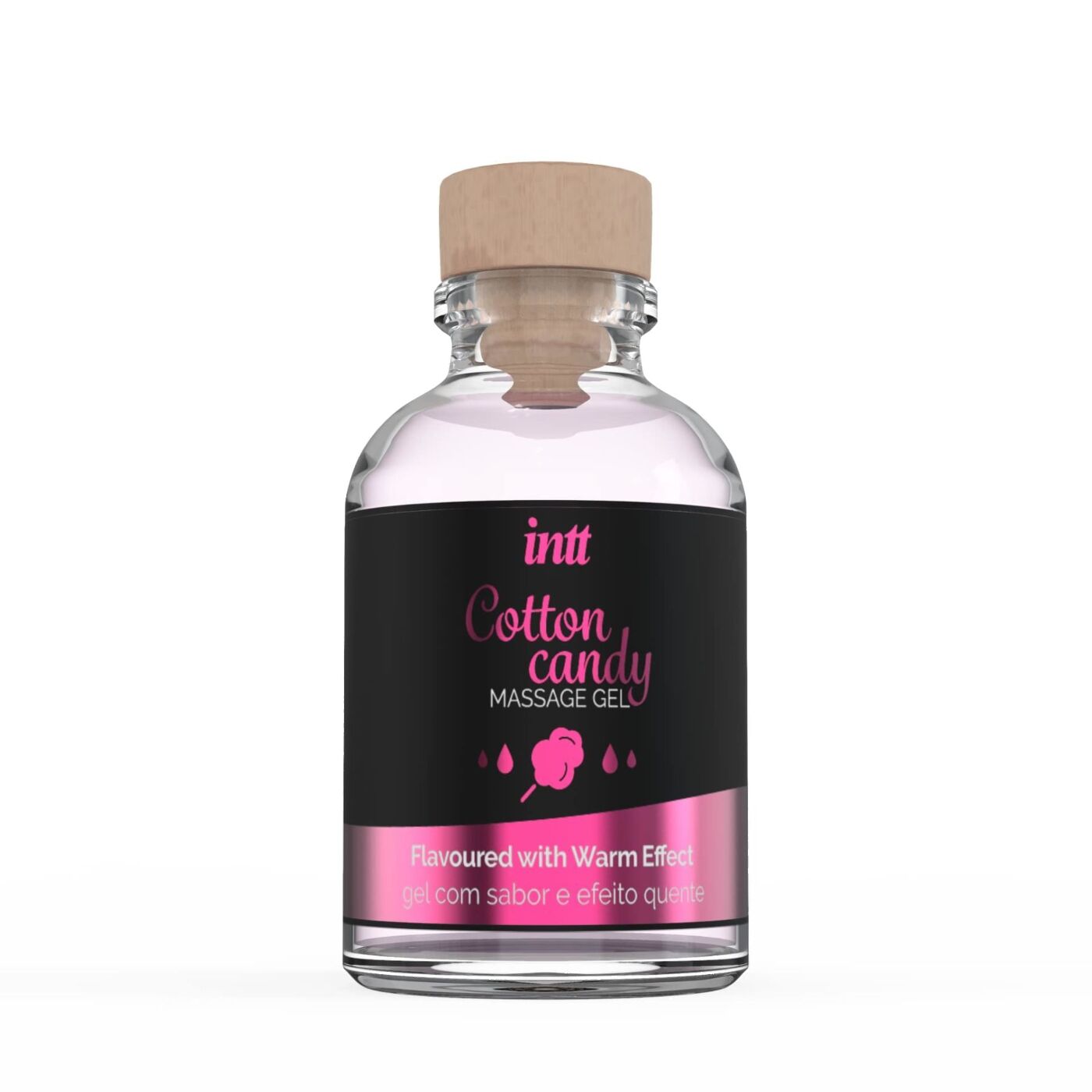 Розігріваючий масажний гель Intt Cotton Candy: Відчуй магію дотику