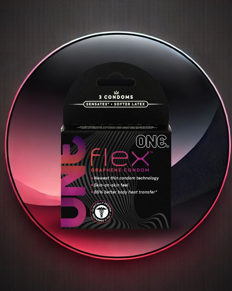 ONE Flex – презервативи з графеном та адаптивною посадкою (3 шт)