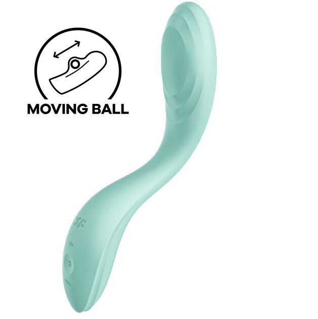 Вібромасажер із перлинною стимуляцією точки G Satisfyer Rrrolling Pleasure Mint