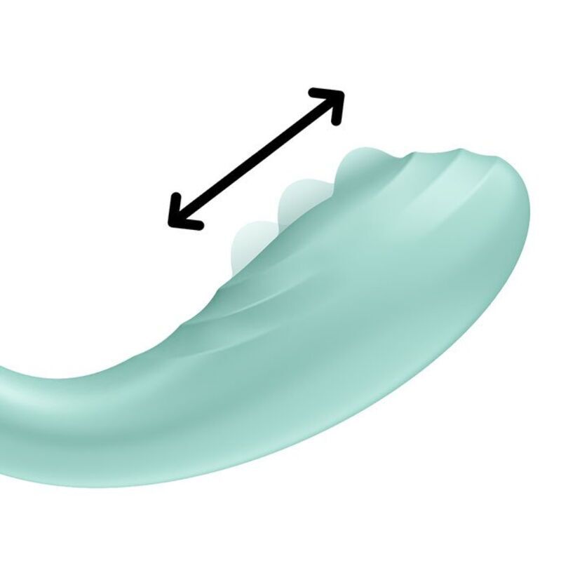 Вібромасажер із перлинною стимуляцією точки G Satisfyer Rrrolling Pleasure Mint