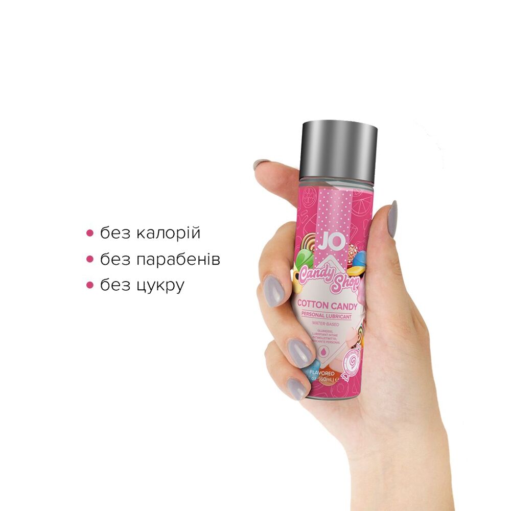 Лубрикант на водній основі System JO H2O Candy Shop, Смак - Цукрова вата (Cotton Candy)