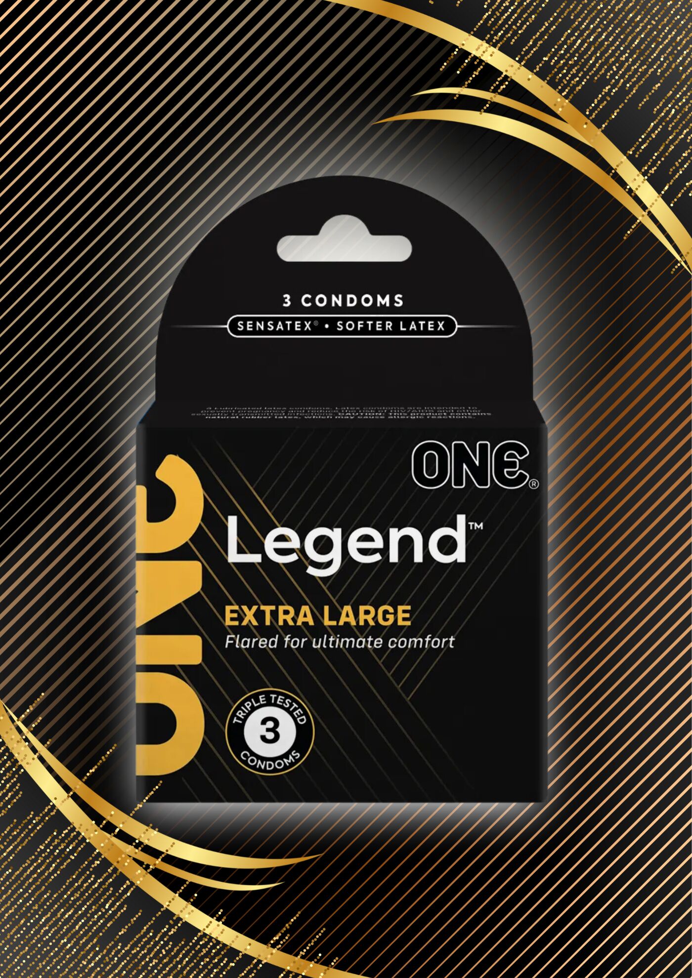 ONE Legend – презервативи збільшеного розміру з анатомічною формою (12 шт)