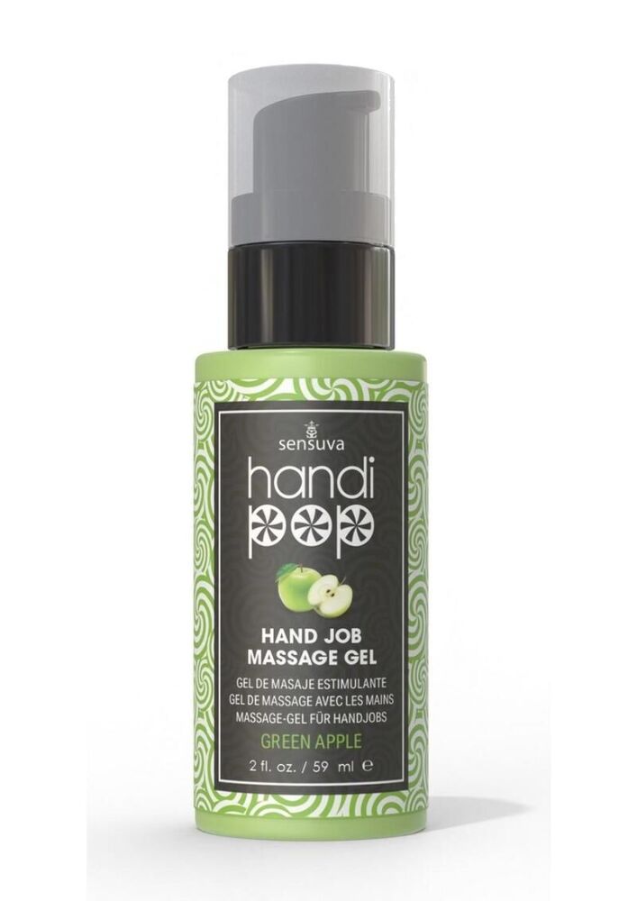 Смачний гель Sensuva Handipop Green Apple для вишуканих пестощів