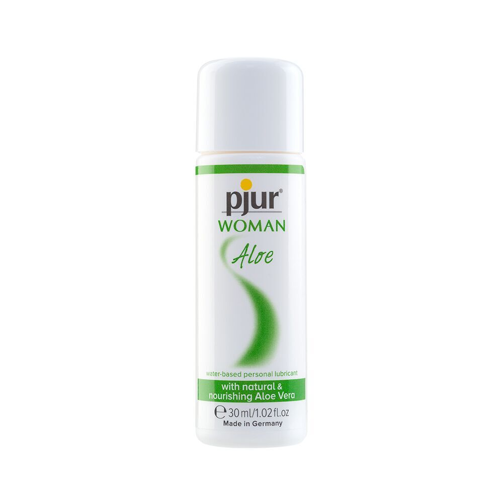 Лубрикант на водній основі pjur Woman Aloe з екстрактом алое, зволожувальний, без парабенів, Обʼєм - 30мл