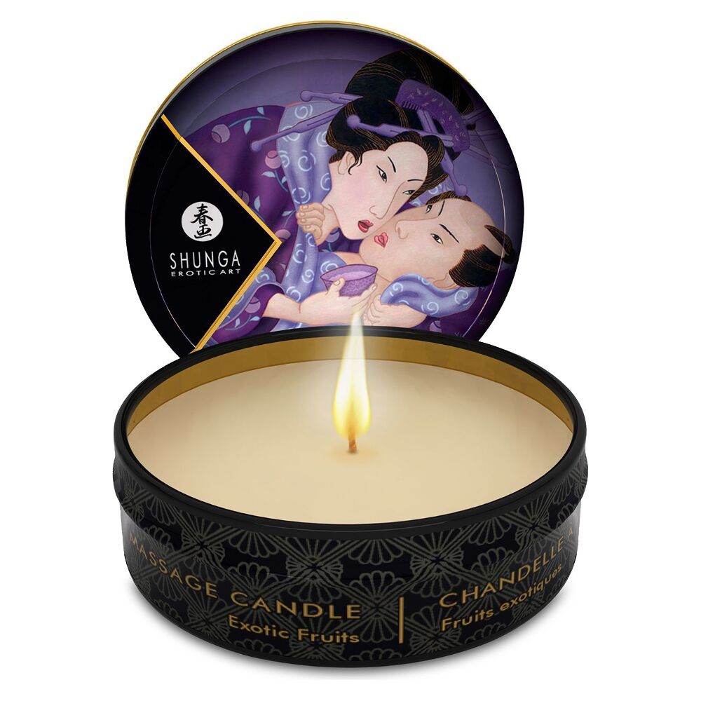 Масажна свічка Shunga Mini Massage Candle – Екзотичні Фрукти для Неповторних Моментів