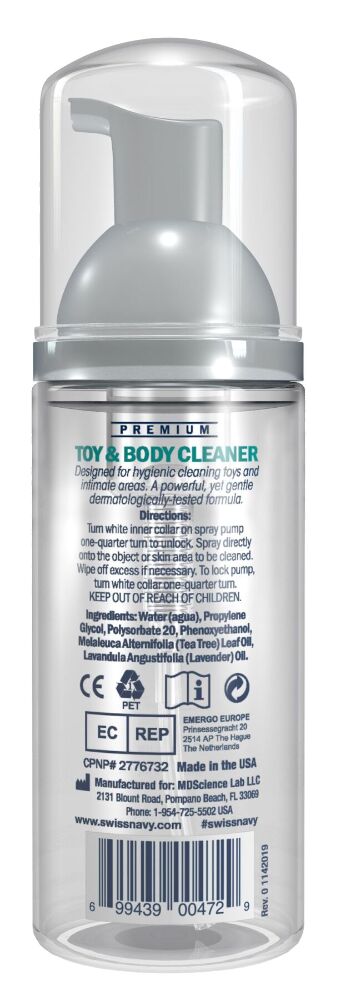 Пінка для чищення Swiss Navy Toy & Body Cleaner, 47 мл