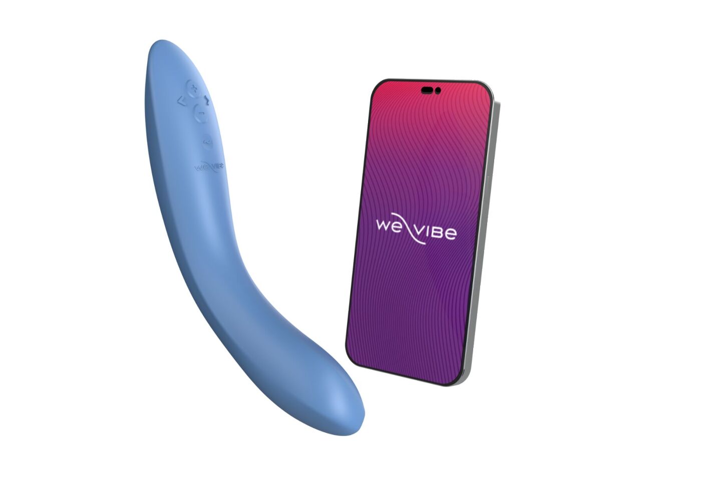 Смарт-вібромасажер We-Vibe Rave 2 Twisted Pleasure Blue, для точки G та входу в піхву, 2 мотори