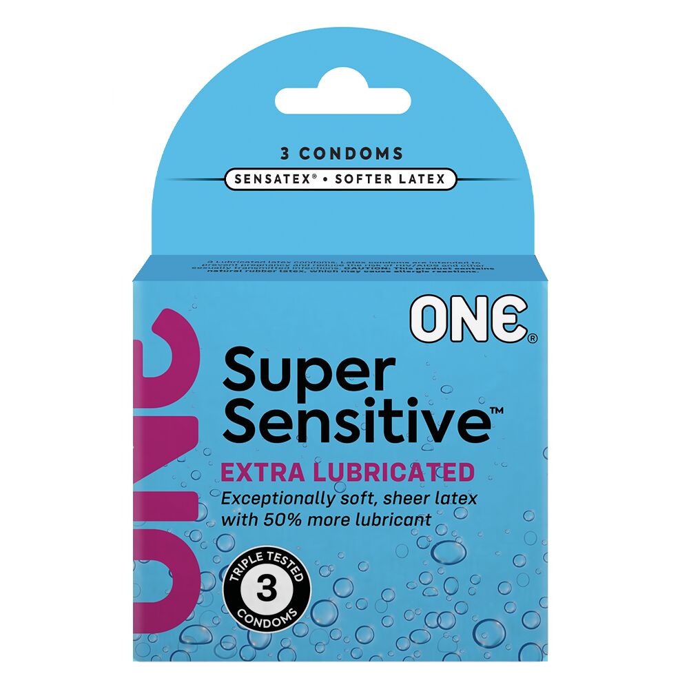 Презервативи ONE Super Sensitive – підвищена чутливість і комфорт (3 шт)